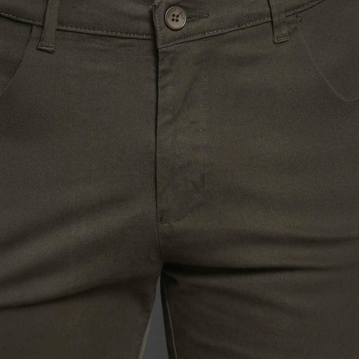 Dennis Lingo Men's Tapered Fit Cotton Cargos Trousers | Olive | 36