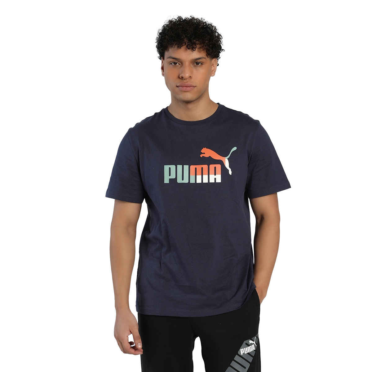 Puma Men s Graphic No. 1 Logo Tee | Blue | L