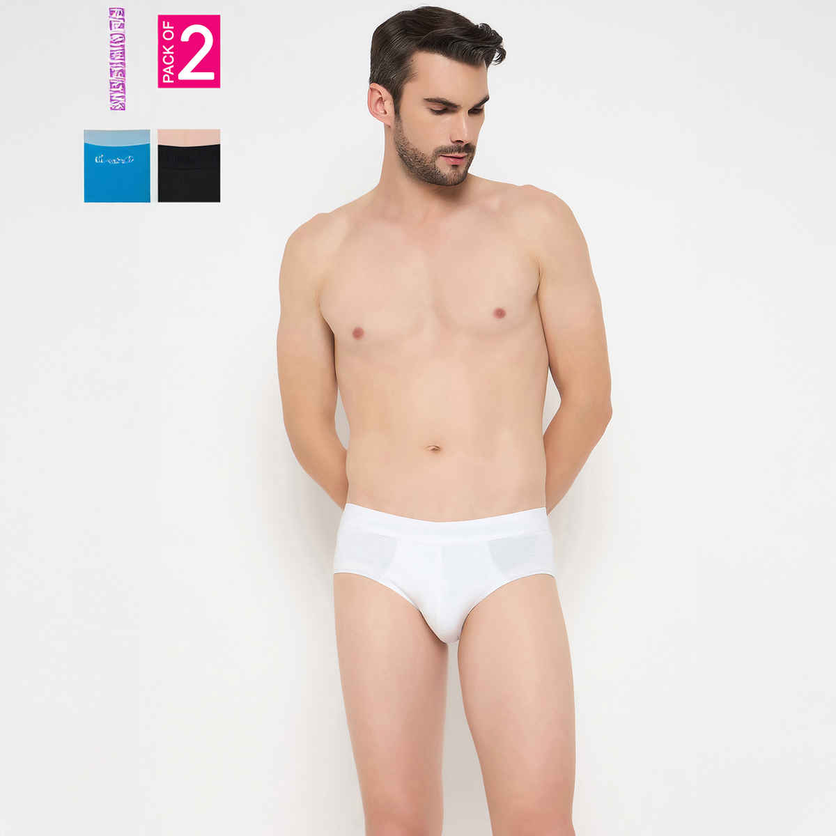 John Players Men's Classic Cotton Briefs - L