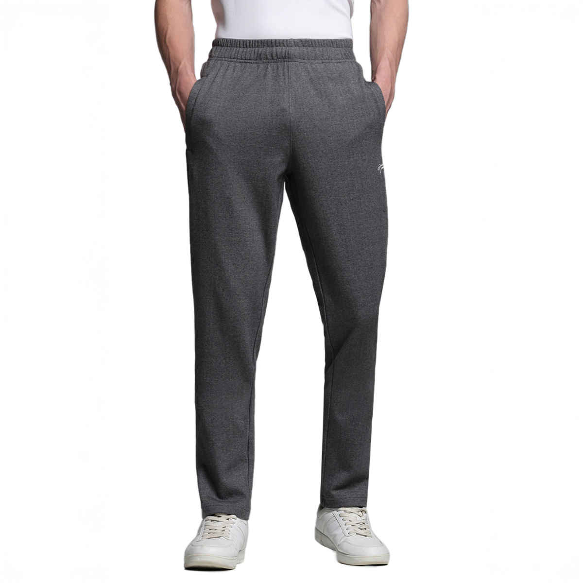 JACK & JONES Men's Regular fit Track Pant | Grey - L