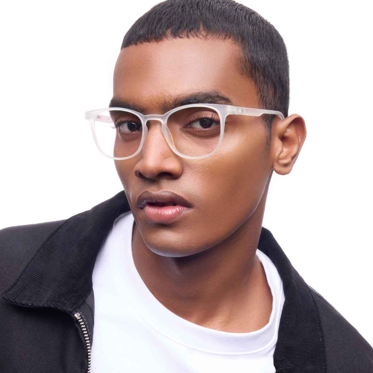 Lenskart Hustlr Unisex Solid Protective Eyewear | Clear