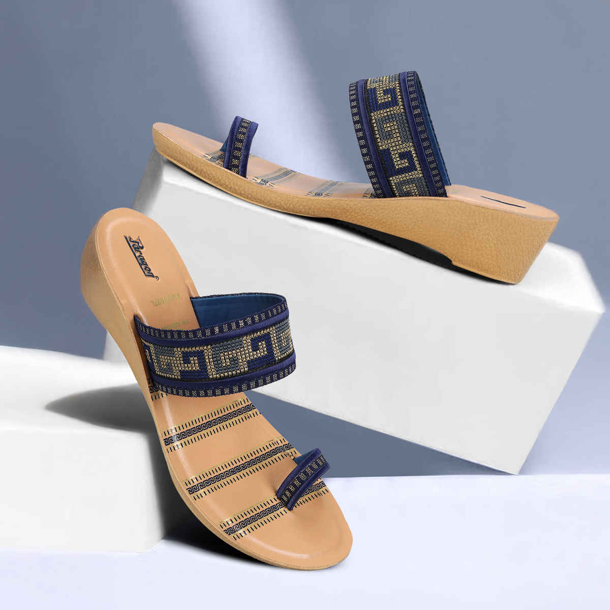 Paragon Women's Blue Pu Sandals PUK7027L UK 6