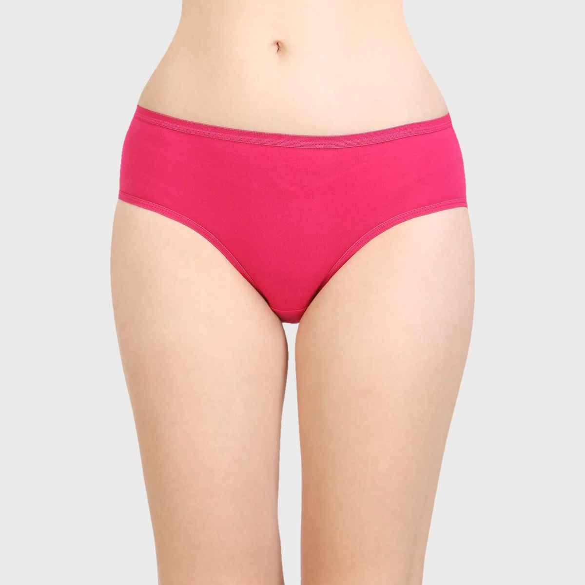 Bodycare Women's Solid Cotton Briefs | Outer Elastic | SKU: 26D | Multicolour