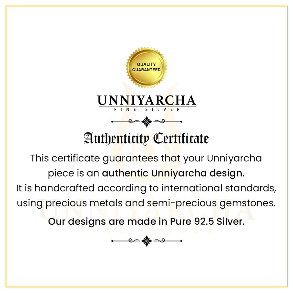 Unniyarcha Two Line Chain 92.5 Sterling Silver Anklet