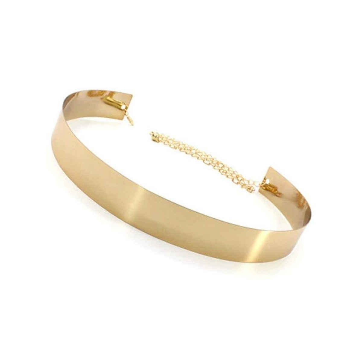 YouBella Jewellery Celebrity Inspired Adjustable Metal Plate Type Golden Kamarband Waist Belt (S-3)