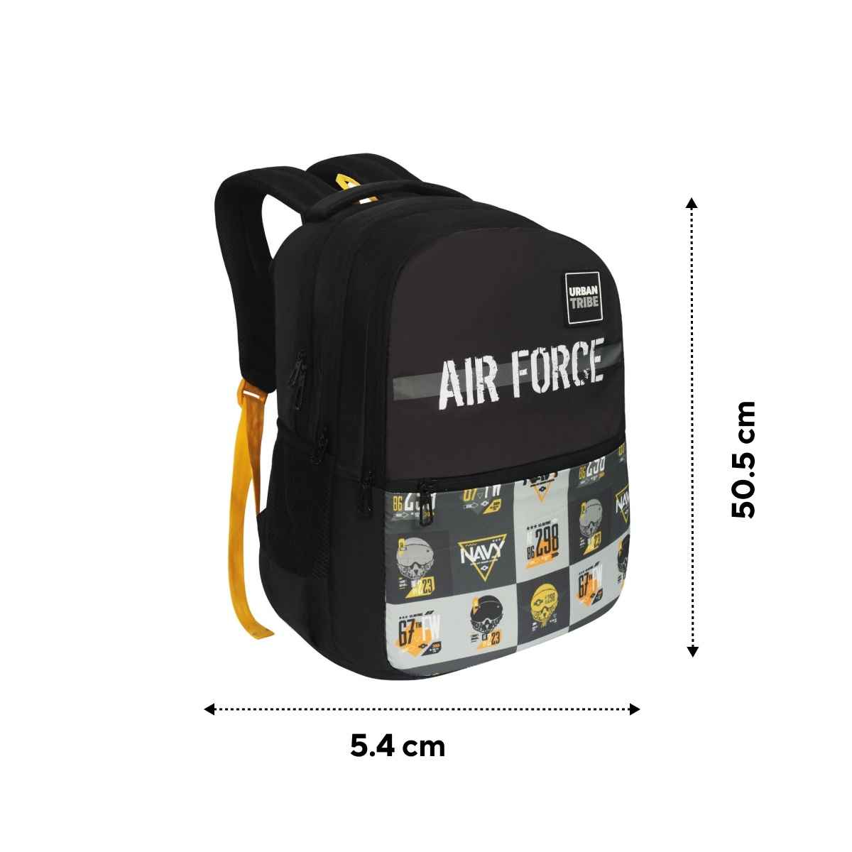 Urban Tribe Unisex Graphic Polyester 21 L Backpack | Black