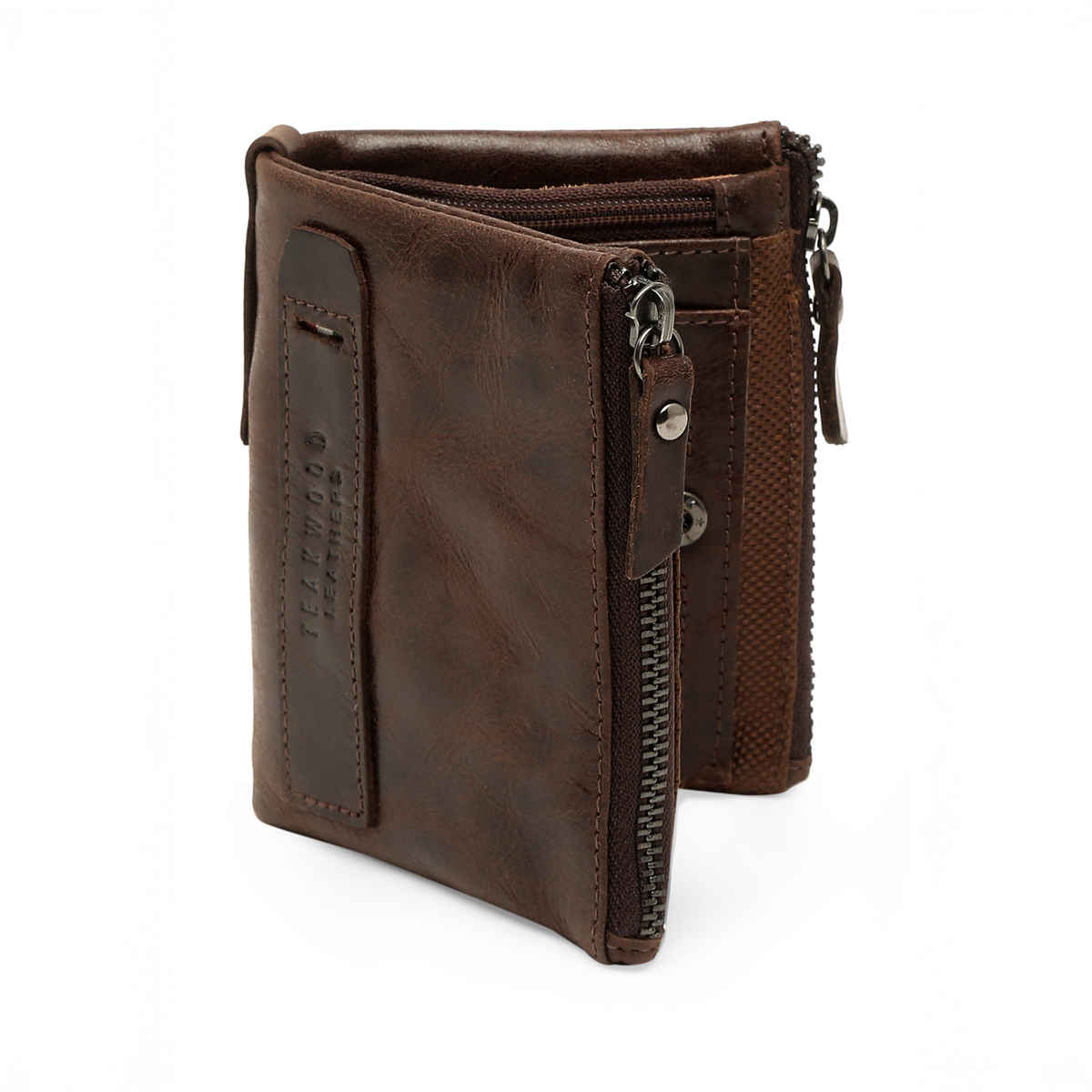 Teakwood Men's Leather Bi-fold Wallet | Brown