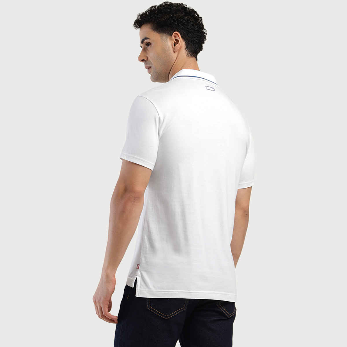 Levi's Men's 100% BCI Cotton Polo T-shirt | White - L