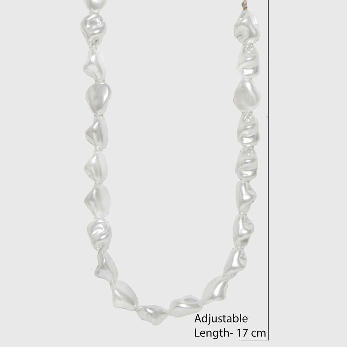 Toniq Irregular Baroque Choker Necklace