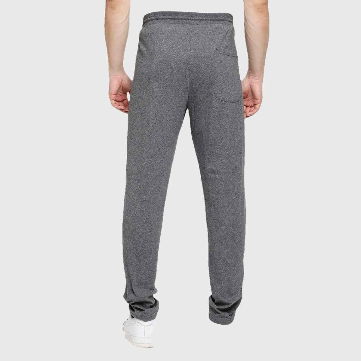 Underjeans by Spykar Men's Knitted Pyjama | Charcoal Melange - XL