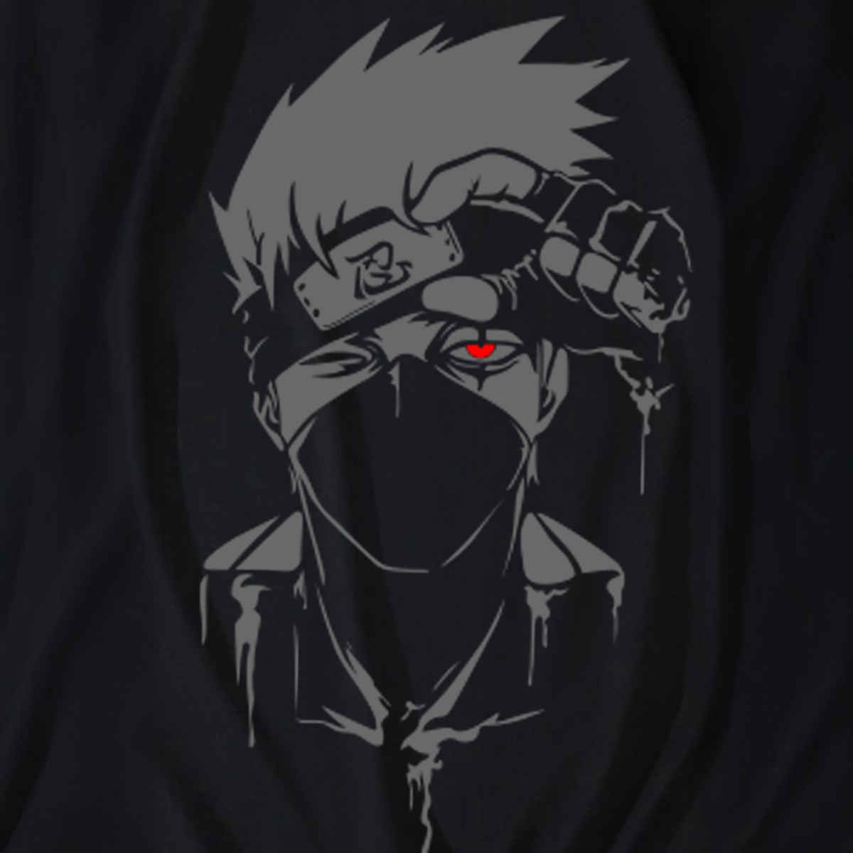 De Tees Men's Sweatshirt | Kakashi | Black - M
