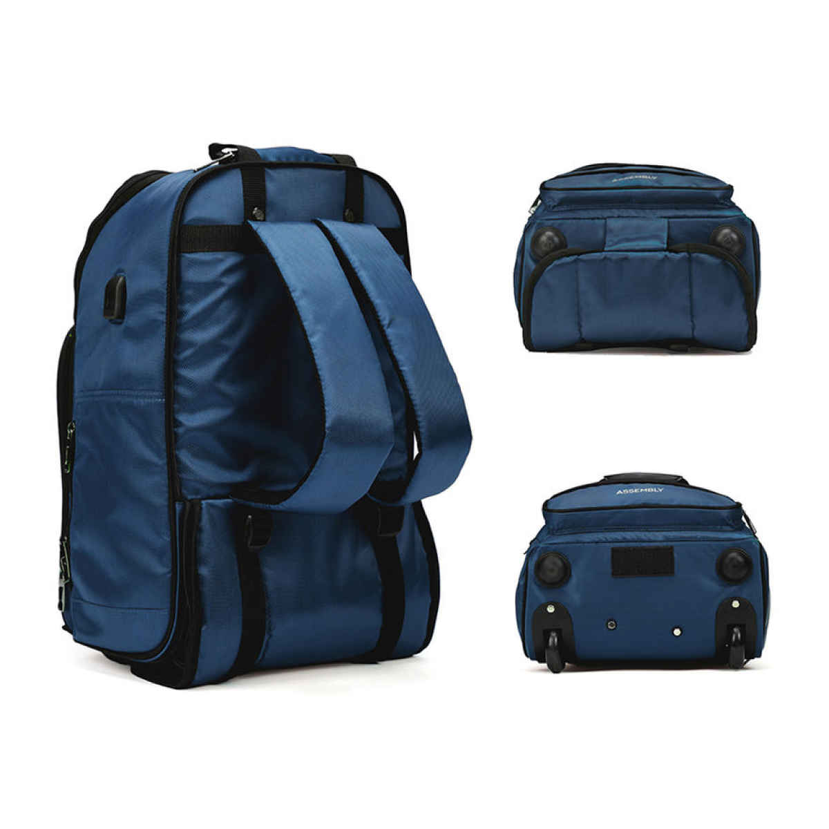 Assembly Amok Laptop Trolley Backpack | Water Resistant - Blue