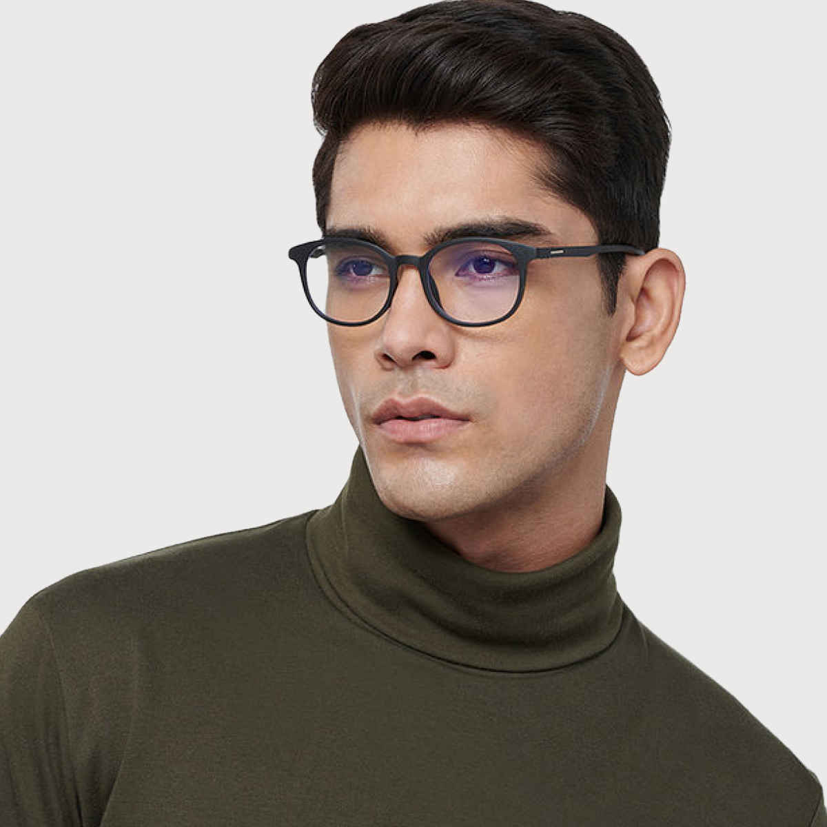 Lenskart Blu Unisex Geometric TR90 Computer Glasses | Black - M