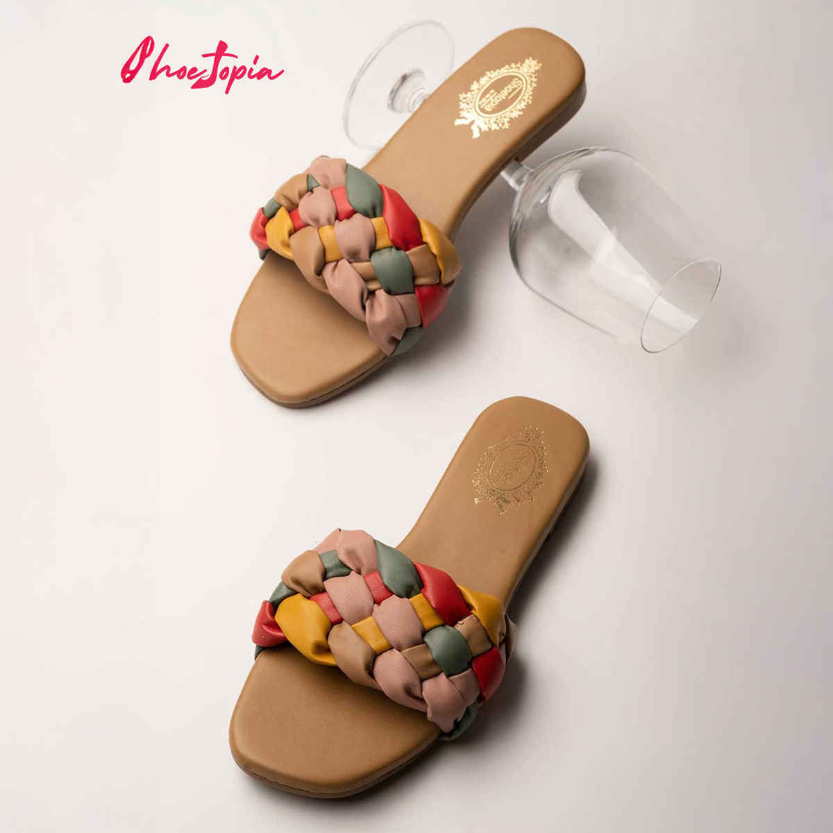 Shoetopia Women Tan Flats | UK 8