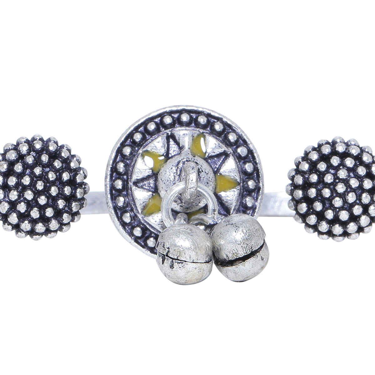 Voylla Taal Mridang Two-Finger Statement Ring