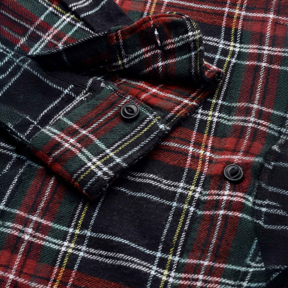 The Bear House Men Slim Fit Checked Shirt - Anglo | Black and Red | L
