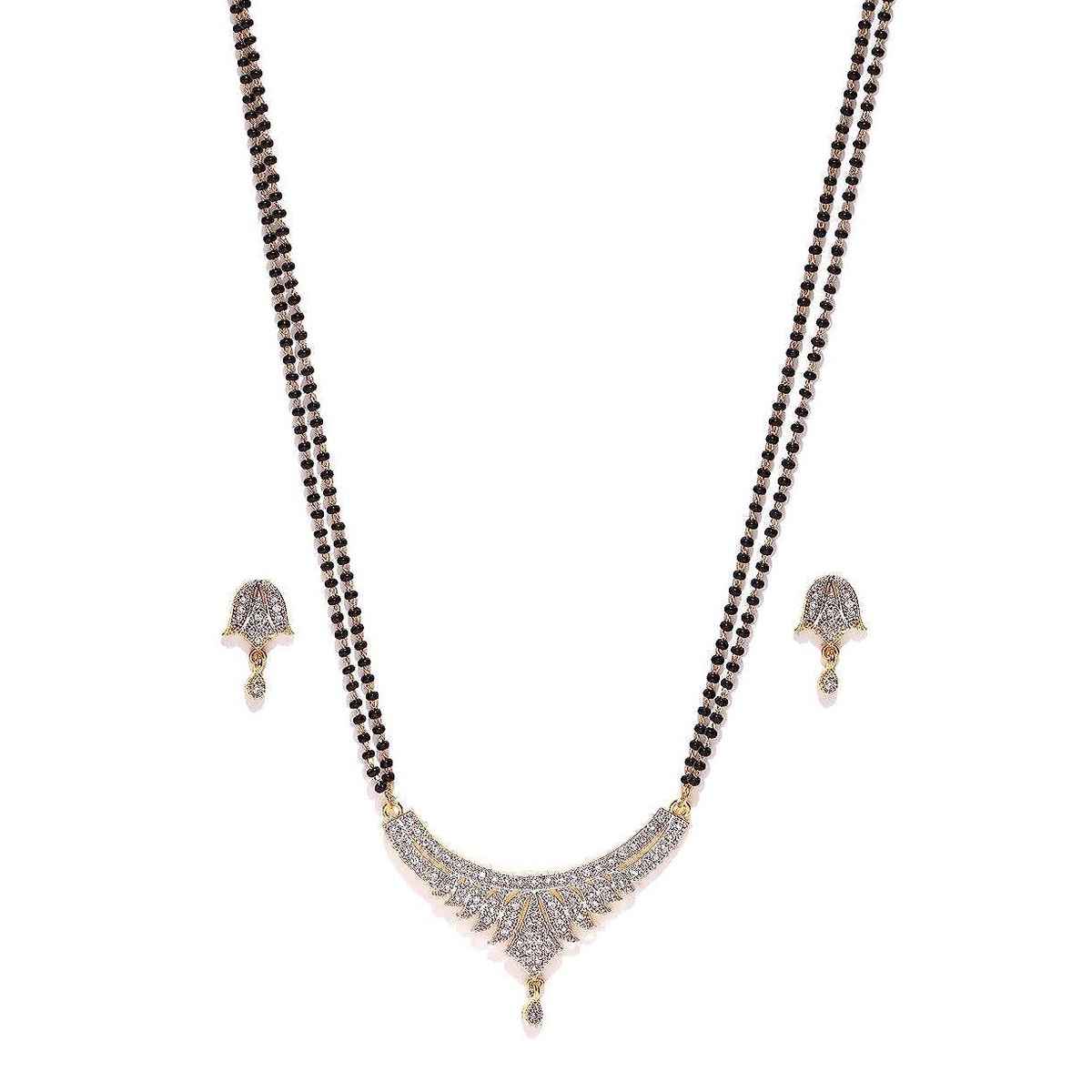 YouBella Latest Traditional Jewellery Gold Plated Mangalsutra for Women