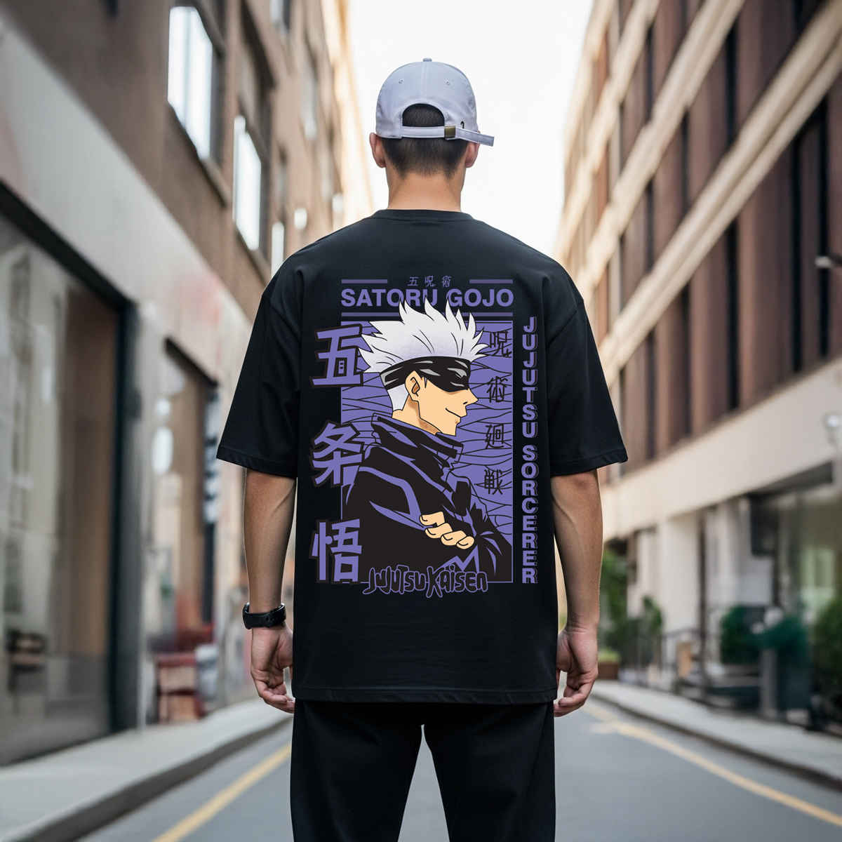 BENNY BROOKS Men's Round Neck half sleeve Oversized T-shirt |AA(ARN)BLACK131 | Black - M