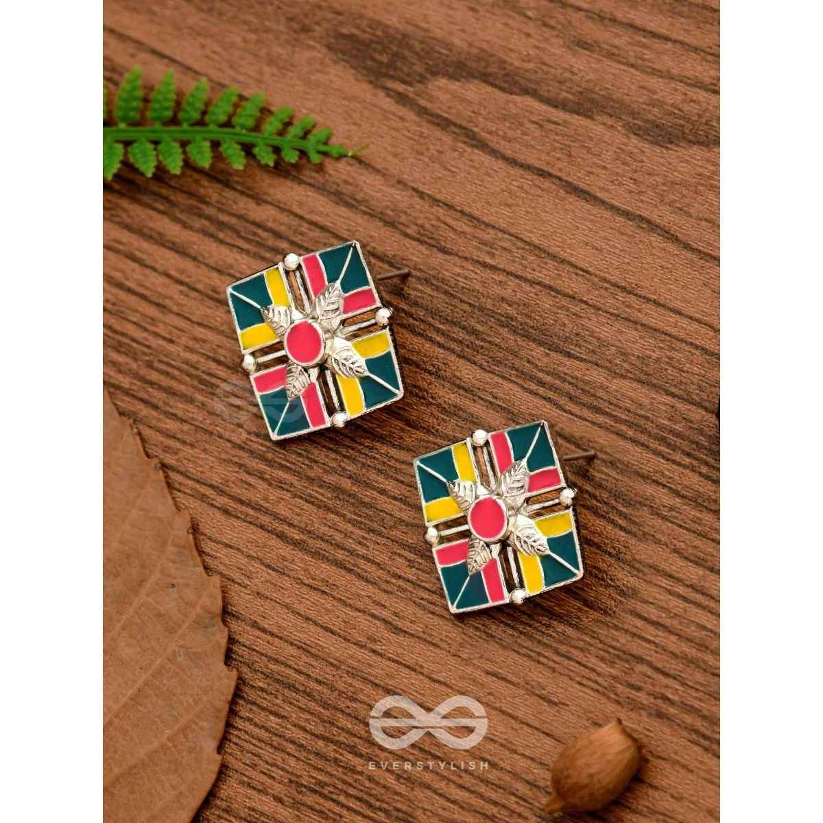 Everstylish The Homestead Hues- Enamelled Oxidised Earrings