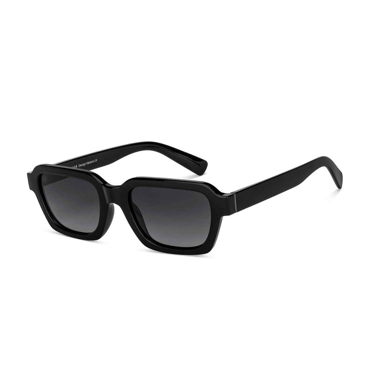 Vincent Chase By Lenskart Unisex Geometric Polycarbonate Sunglasses | Black - L