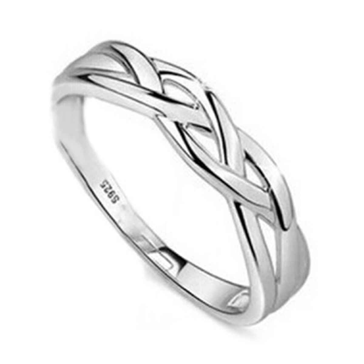 Peora Silver Plated Classic Solitaire Couple Rings Jewellery Gift Sets for Unisex