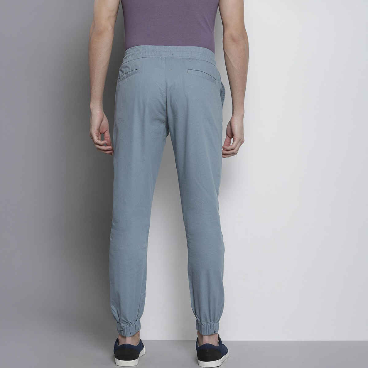 The Indian Garage Co Men Casual Slim Stone Blue Regular Jogger 30 | 0822-Rpstpjog-8