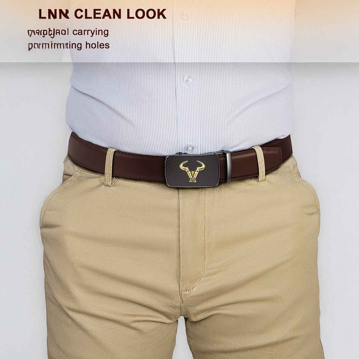 Zoro United Men's Vegan Leather Belt | Brown - One Size