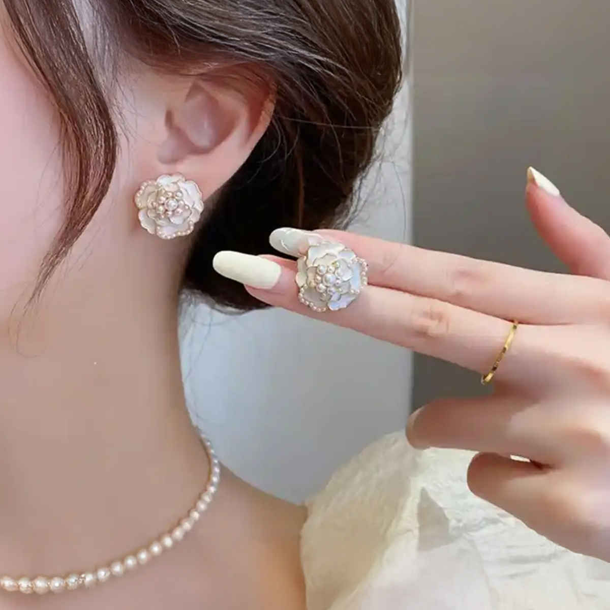 Estailo Fashion Women's Jewellery Earrings Floral One Size | E0001403