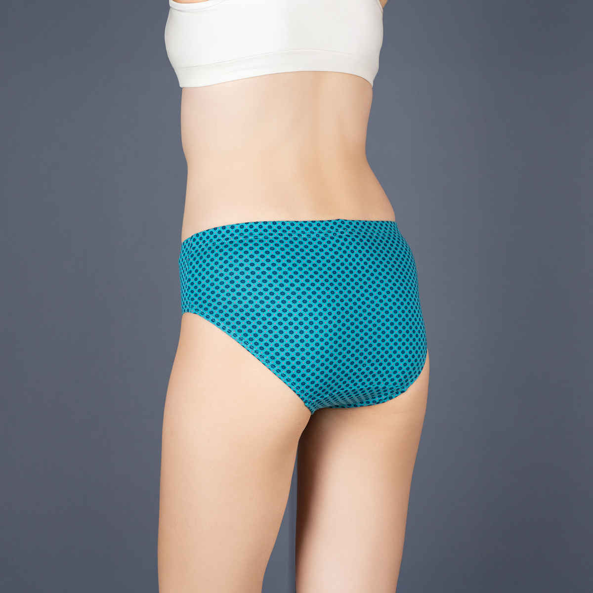 Lux Cozi Her Pure Cotton Hipster Printed Panty | Multicolor | Size-100 | Pack Of 4