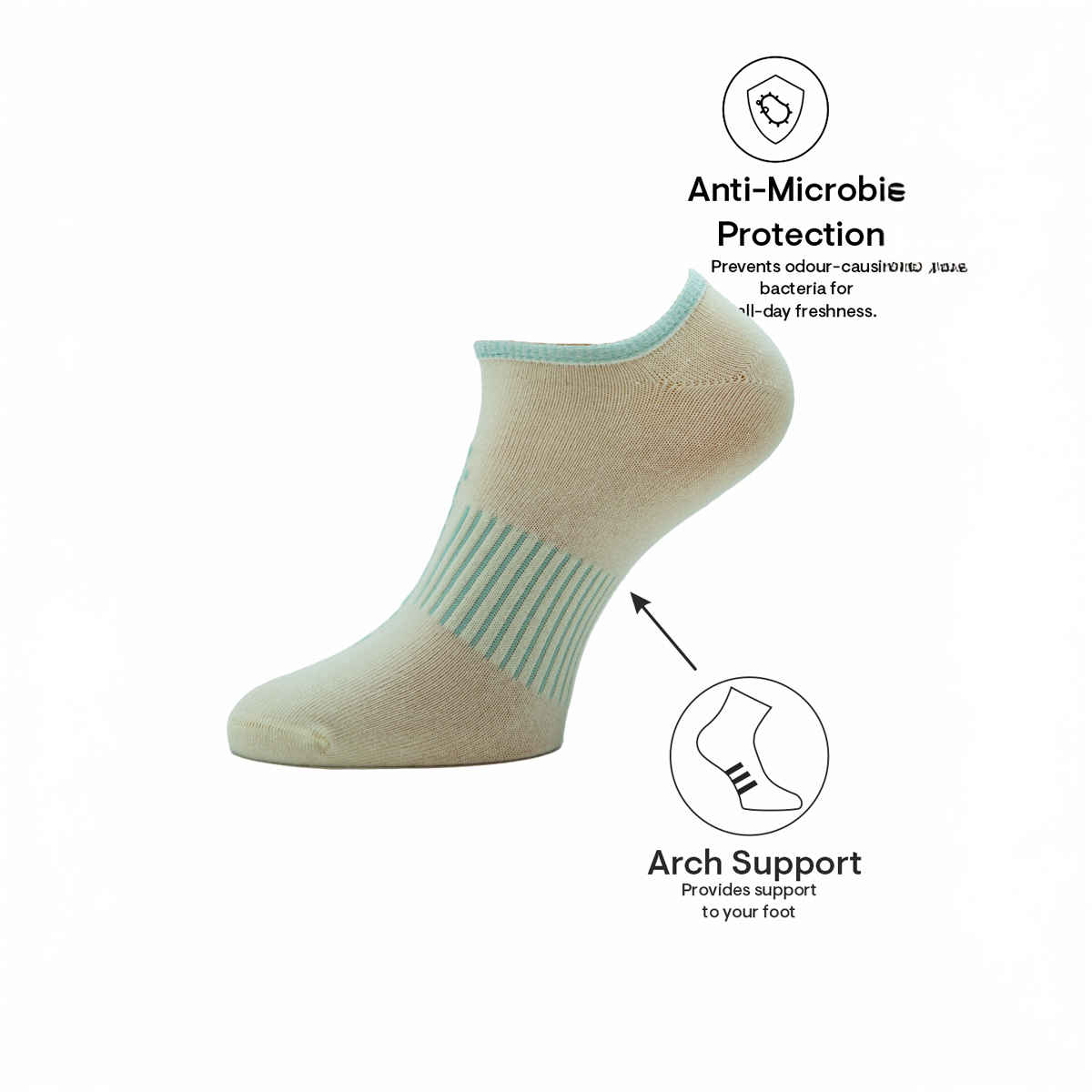 Aeropostale Men's Flat Knit No Show Socks | Idea-1754Abw | Anthra, Black and White