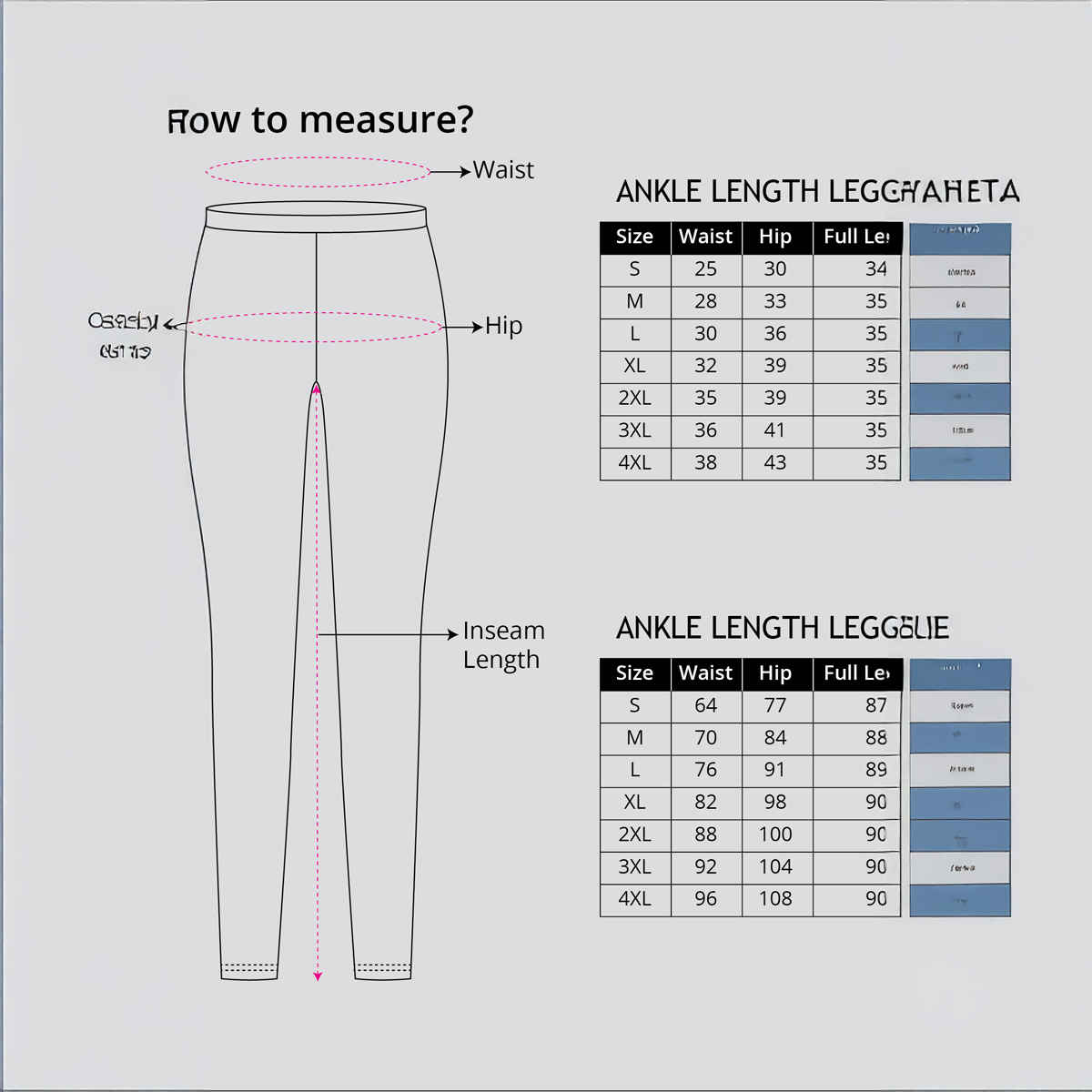 Go Colors Women's Solid Mid Rise Ankle Length Leggings | Black - L