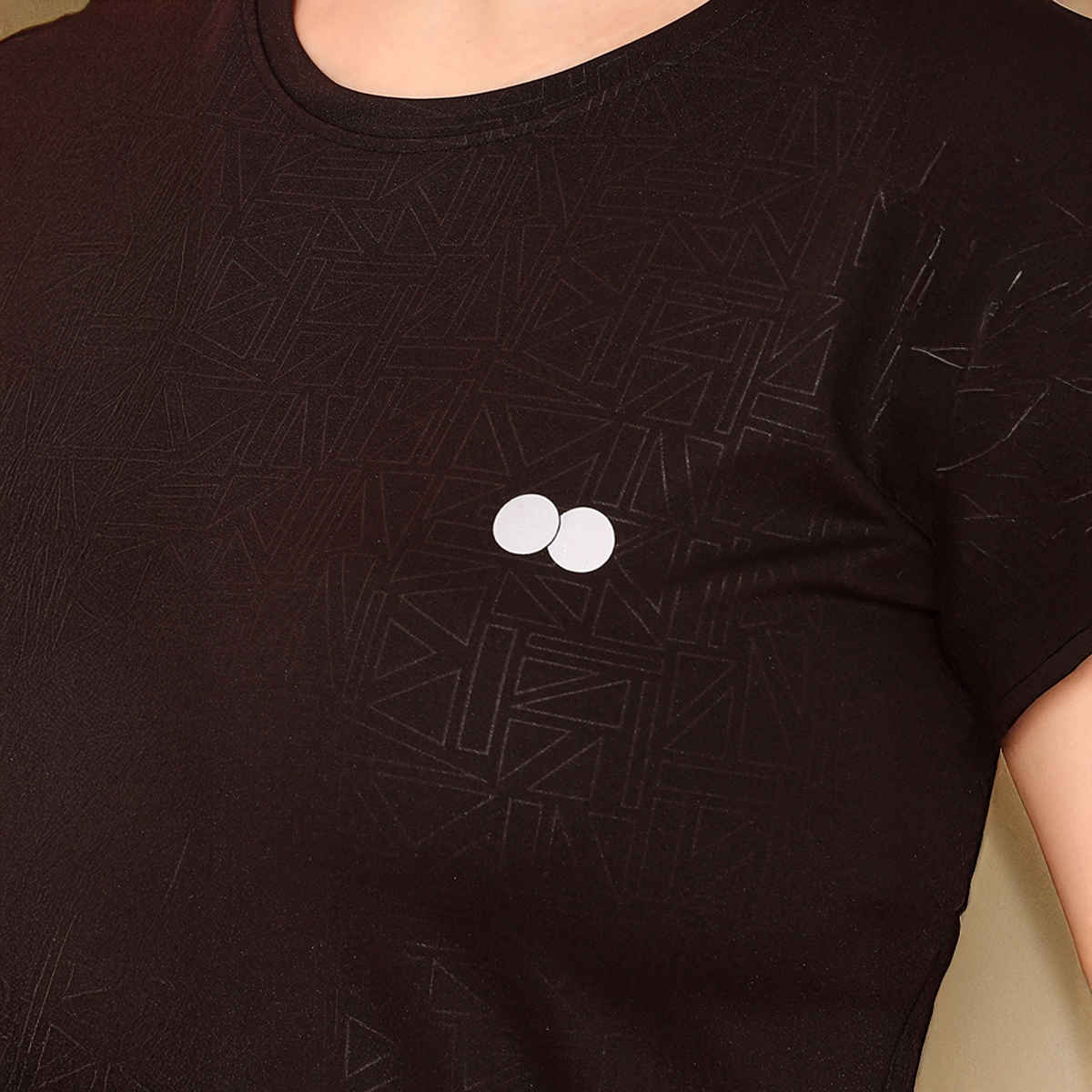 Clovia Comfort Fit Active T-Shirt | Black | XL