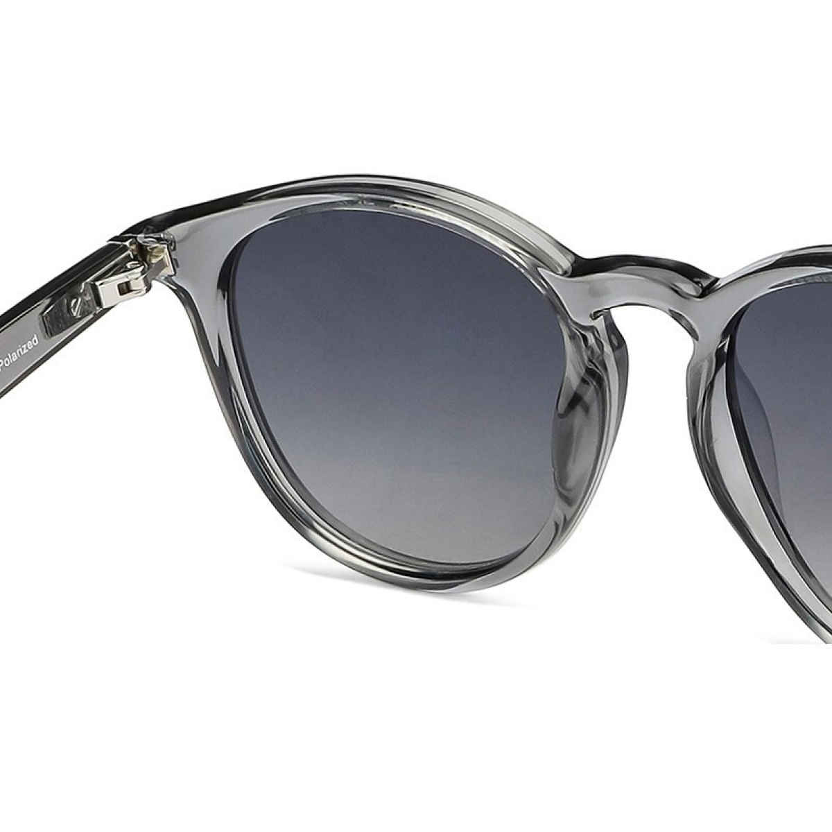Vincent Chase By Lenskart Unisex Metal Round Sunglasses | Grey - M