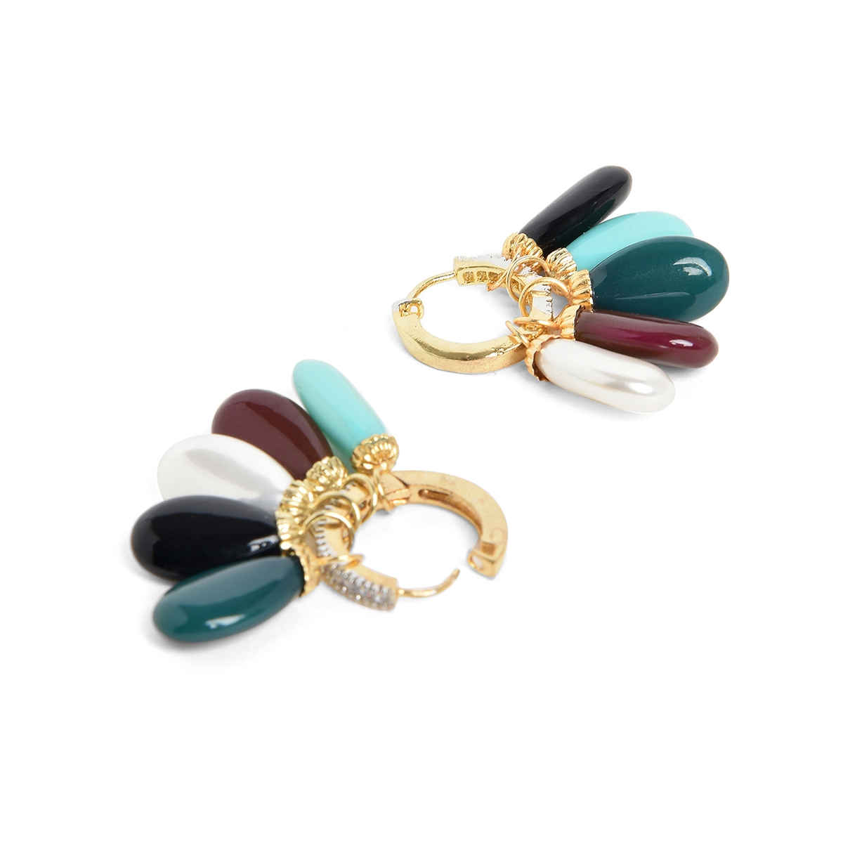Sohi Sea Gold-Plated Contemporary Studs Earrings