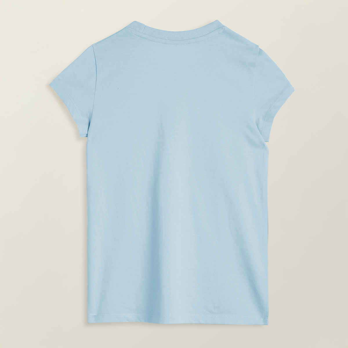 XY Life Girl's Arcade Intelliease Combed Cotton T-shirt | Ice Blue - 11 to 12 years