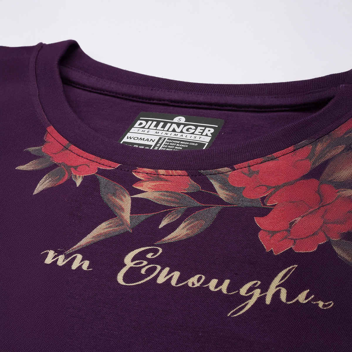 Dillinger Women's Long Sleeve Oversized Printed T-shirt | Lavender - M