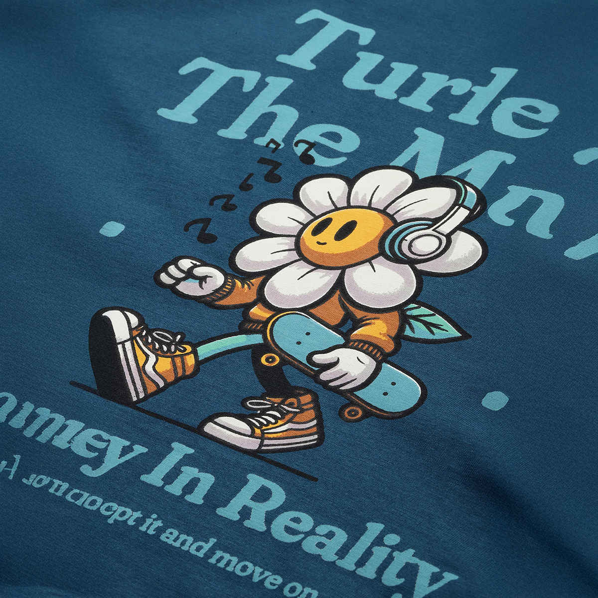 Dillinger Women's Oversized Printed T-shirt | Blue - M