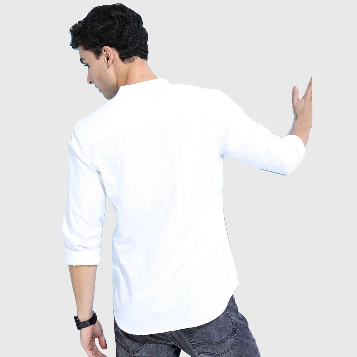 Ketch Men Solid Slim Fit Casual Shirt | White | XL