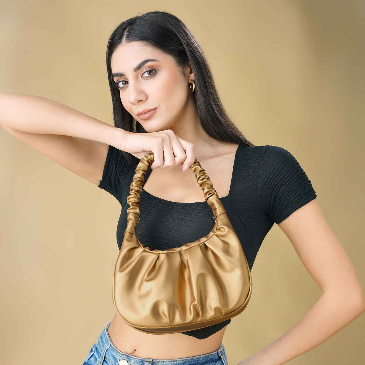 Fargo Women's Latest Stylish Sling Bag | Gold