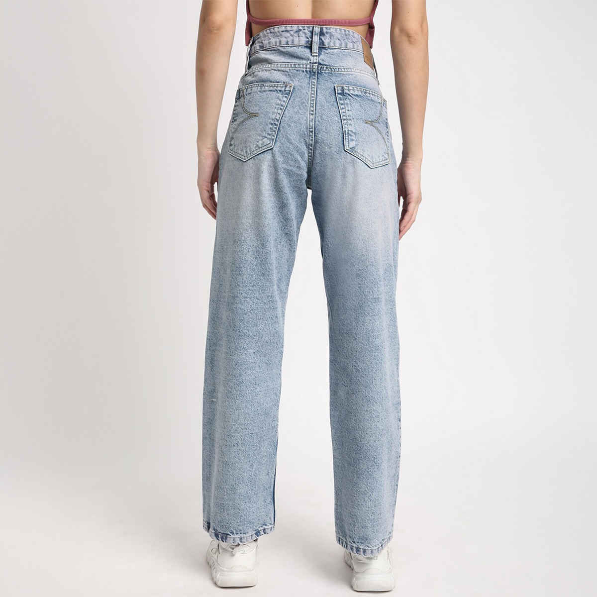 Bene Kleed Women's Straight Denim Trousers | Blue - 32