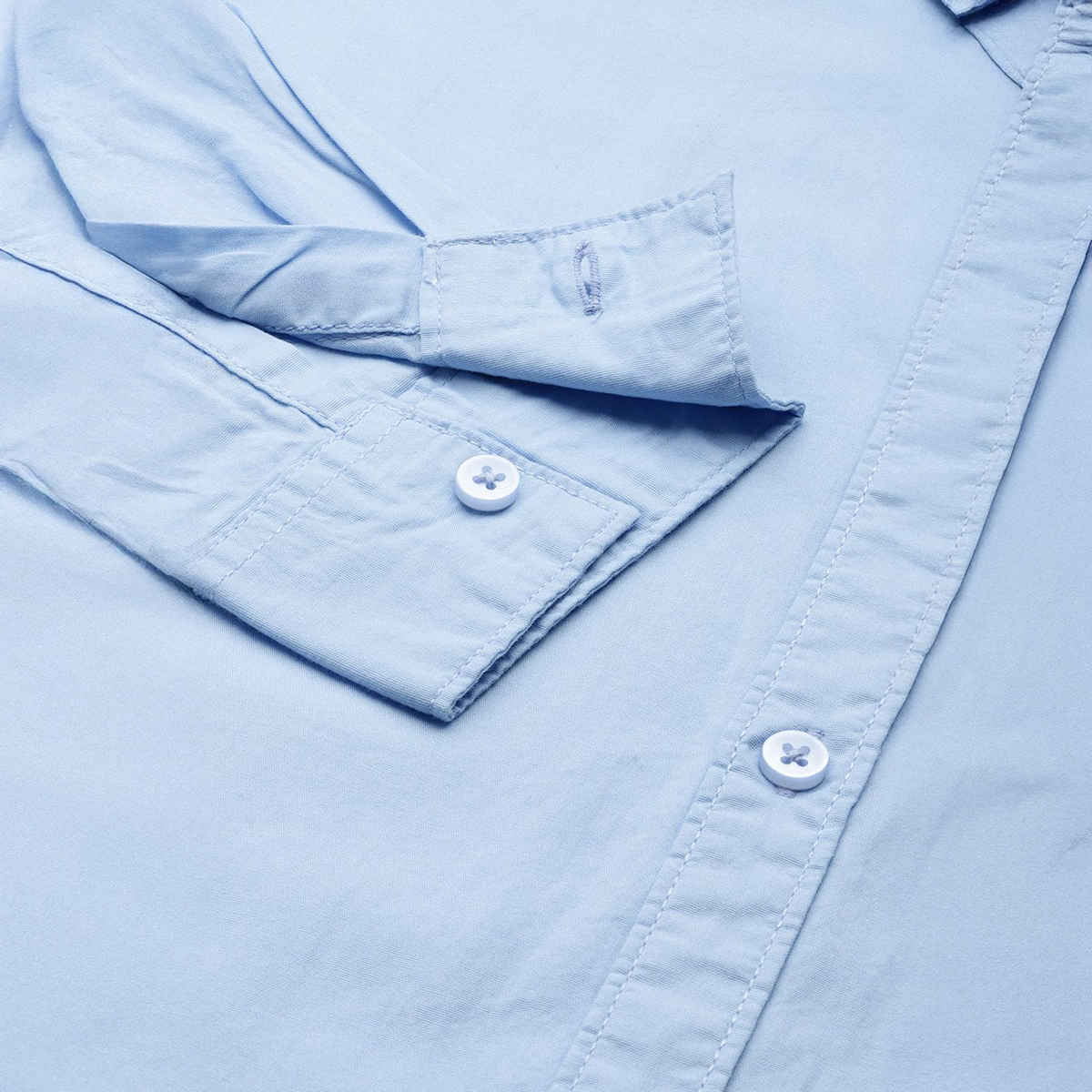 The Indian Garage Co Men's Slim Fit Solid Casual Shirt | Blue - XL