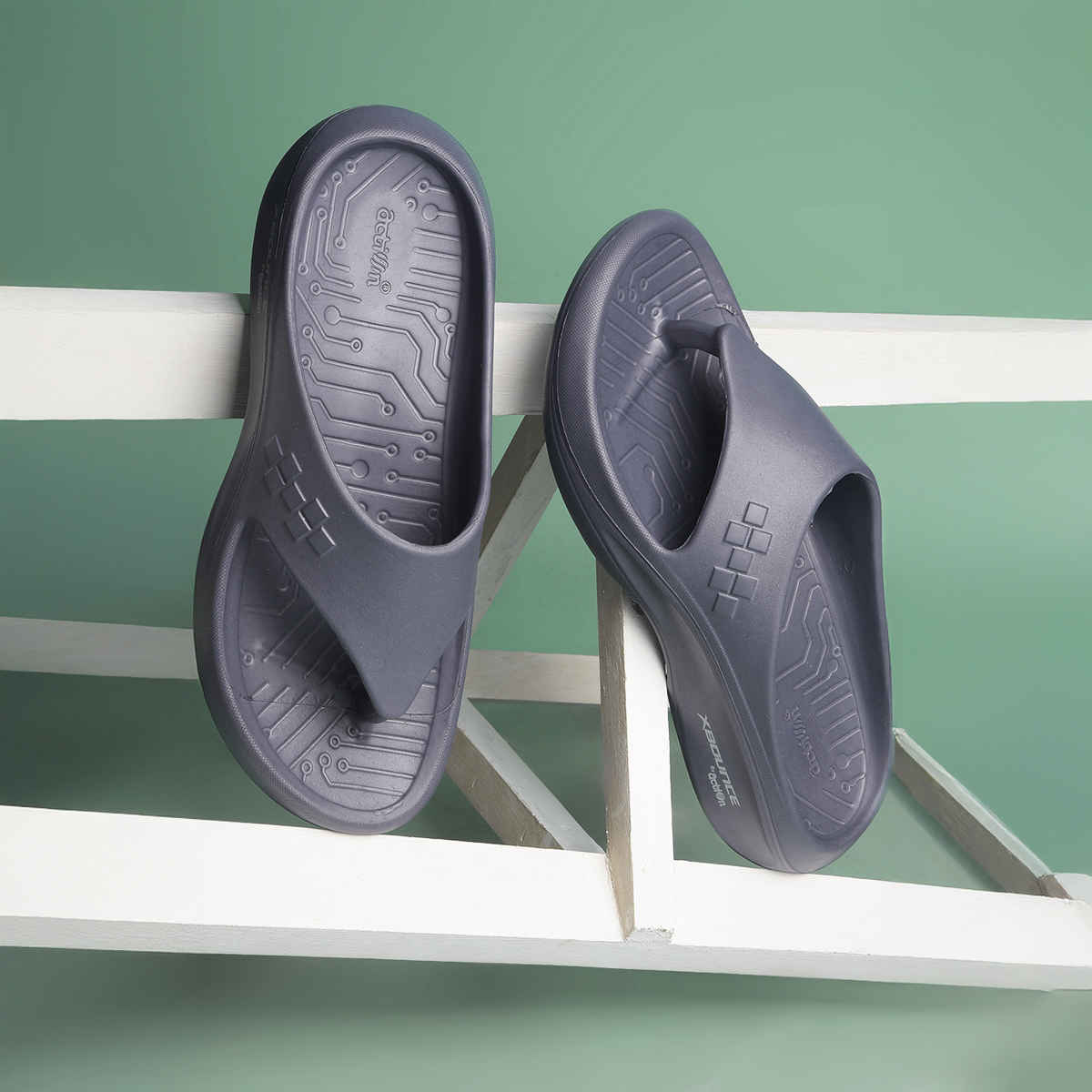 Action Men's Hran-53 Comfortable Slippers | Designer Footwear | Lightweight | Dark Grey - UK 10