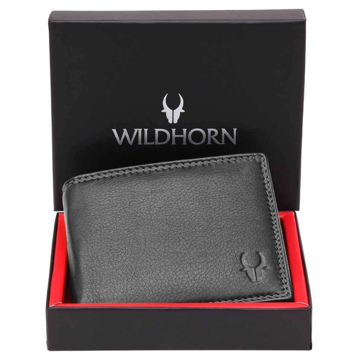 Wildhorn Men's Leather Wallet | Black