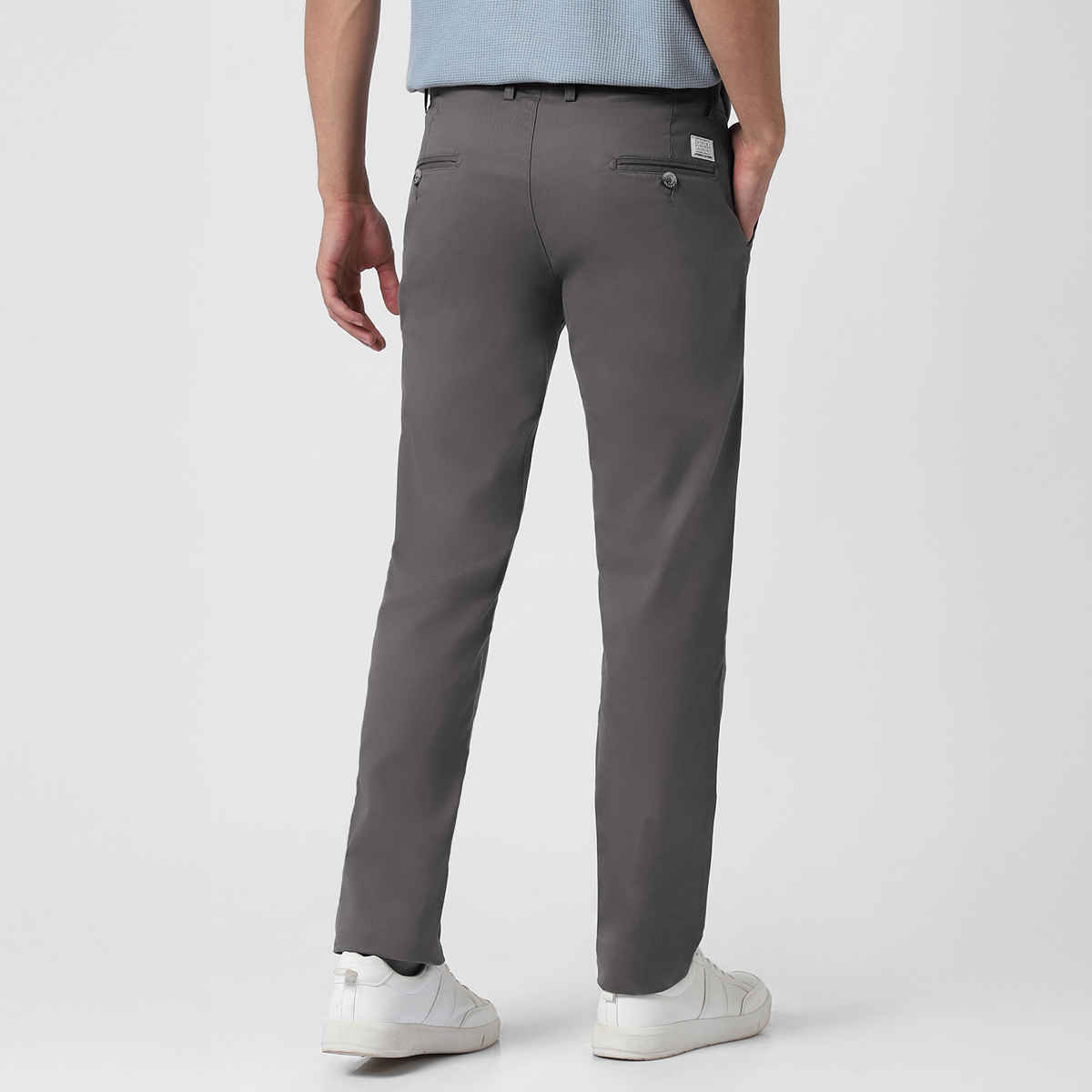 Urbano Fashion Men's Chinos Trousers Cotton Slim Fit Casual Stretch | Dark Grey | 30