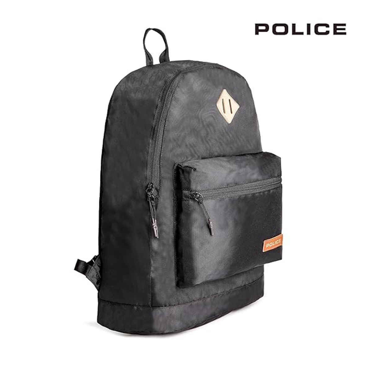 Police Unisex Solid Nylon 20 L Top Handle Laptop Backpack | Black - 15 Inches
