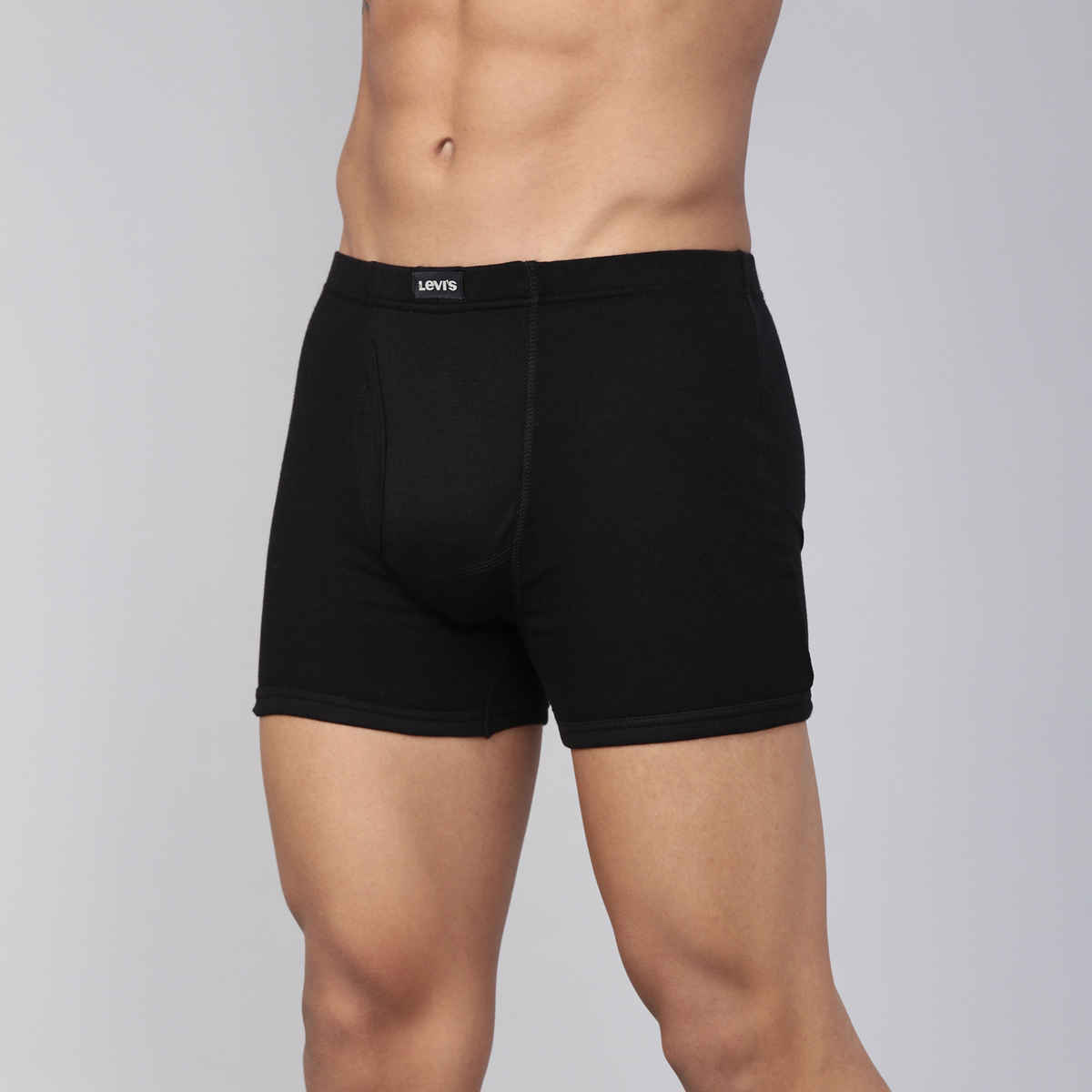 Levi's 010 Men's Comfort Boxer Brief | Contoured Double Pouch | Black | XL