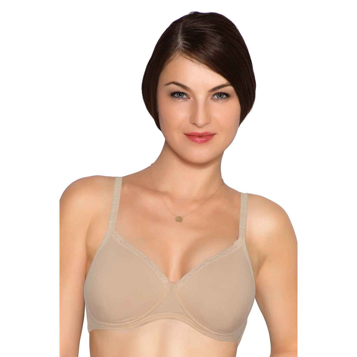 Amante Women's Padded Non Wired T-Shirt Bra | BRA10202C0023 | Nude - 36B