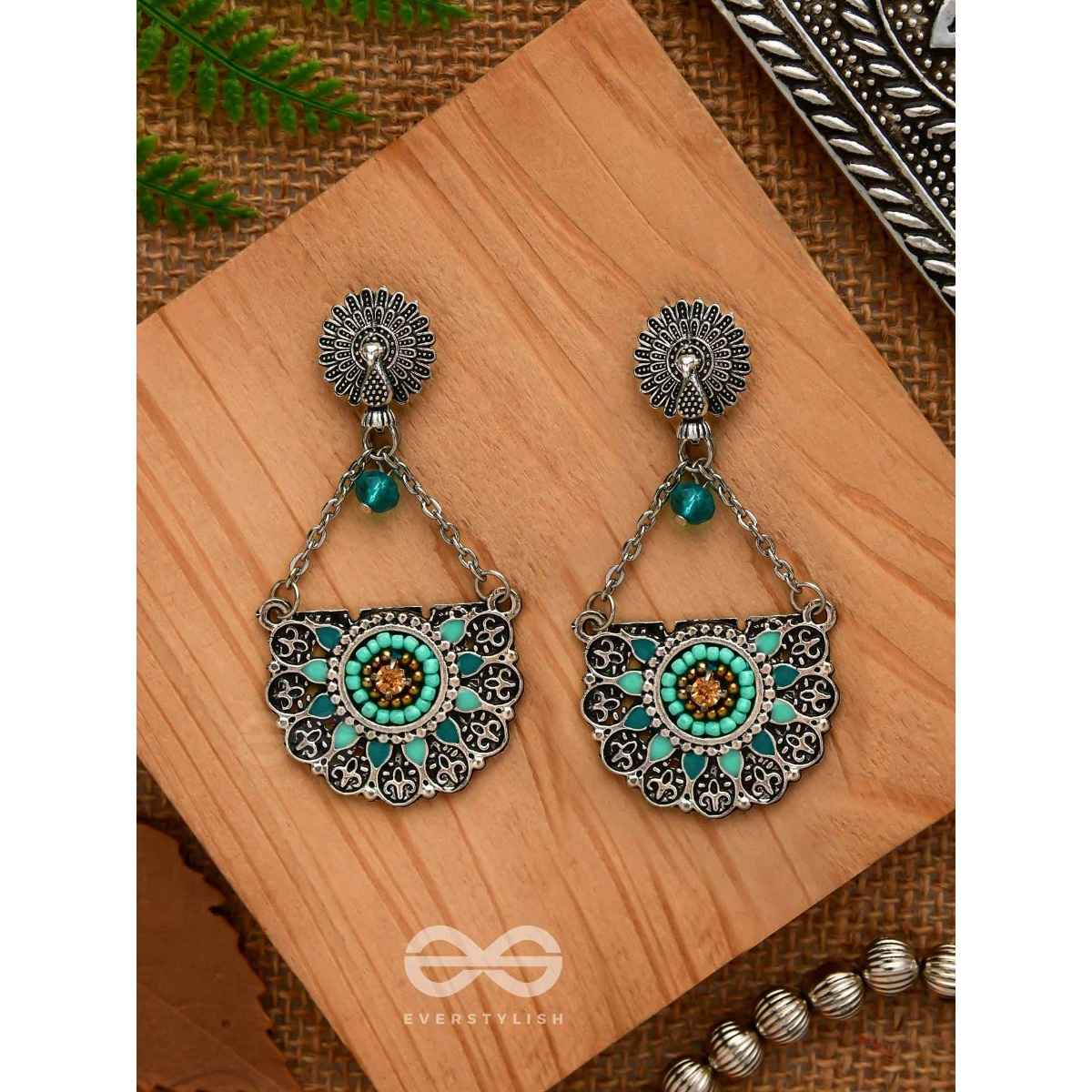Everstylish Enchanted Mandalas - Oxidised Beaded Earrings