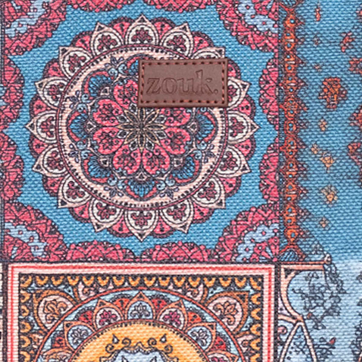 Zouk Multicolour Mandala Print Book Tote - Multicolour