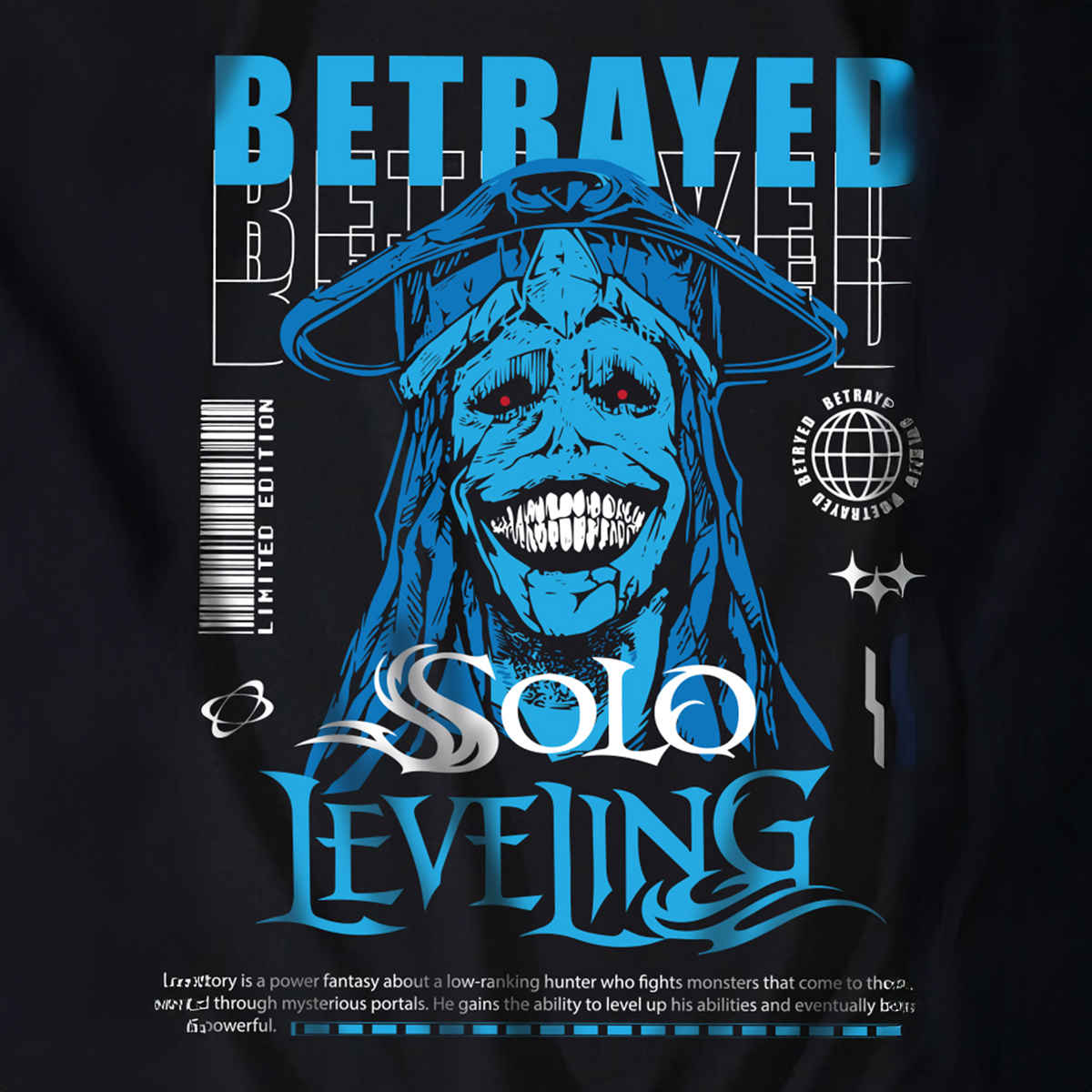 De Tees Men's Sweatshirt | Solo | Black - S